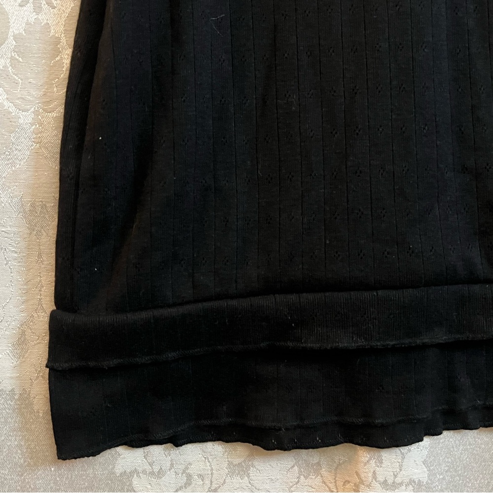 PacSun Beverly And Beck Sofia Pointelle V-Neck Mini Dress Size S GUC Slim Fit - Picture 4 of 9